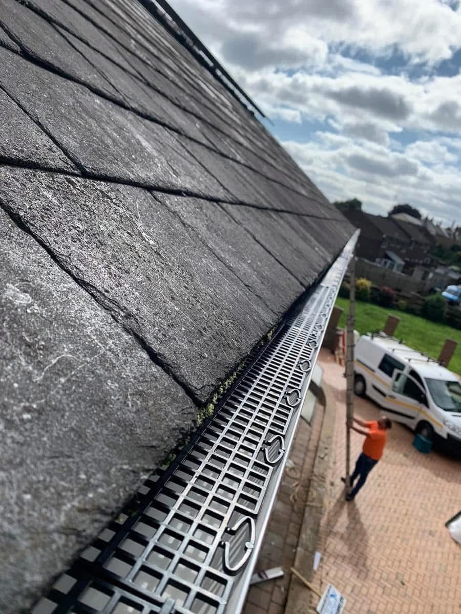 Gutter installation project in Paignton